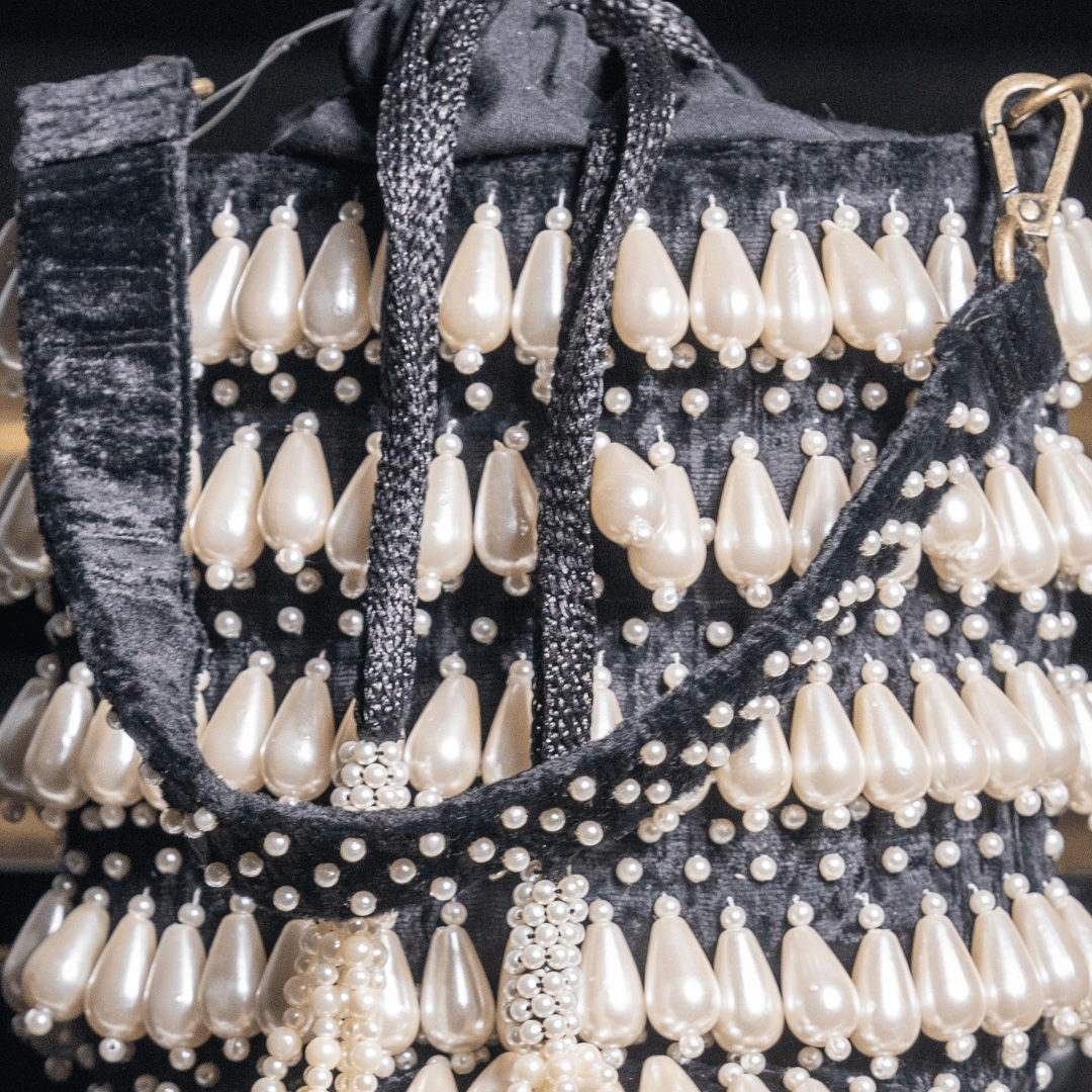 Midnight Pearl Luxe Potli