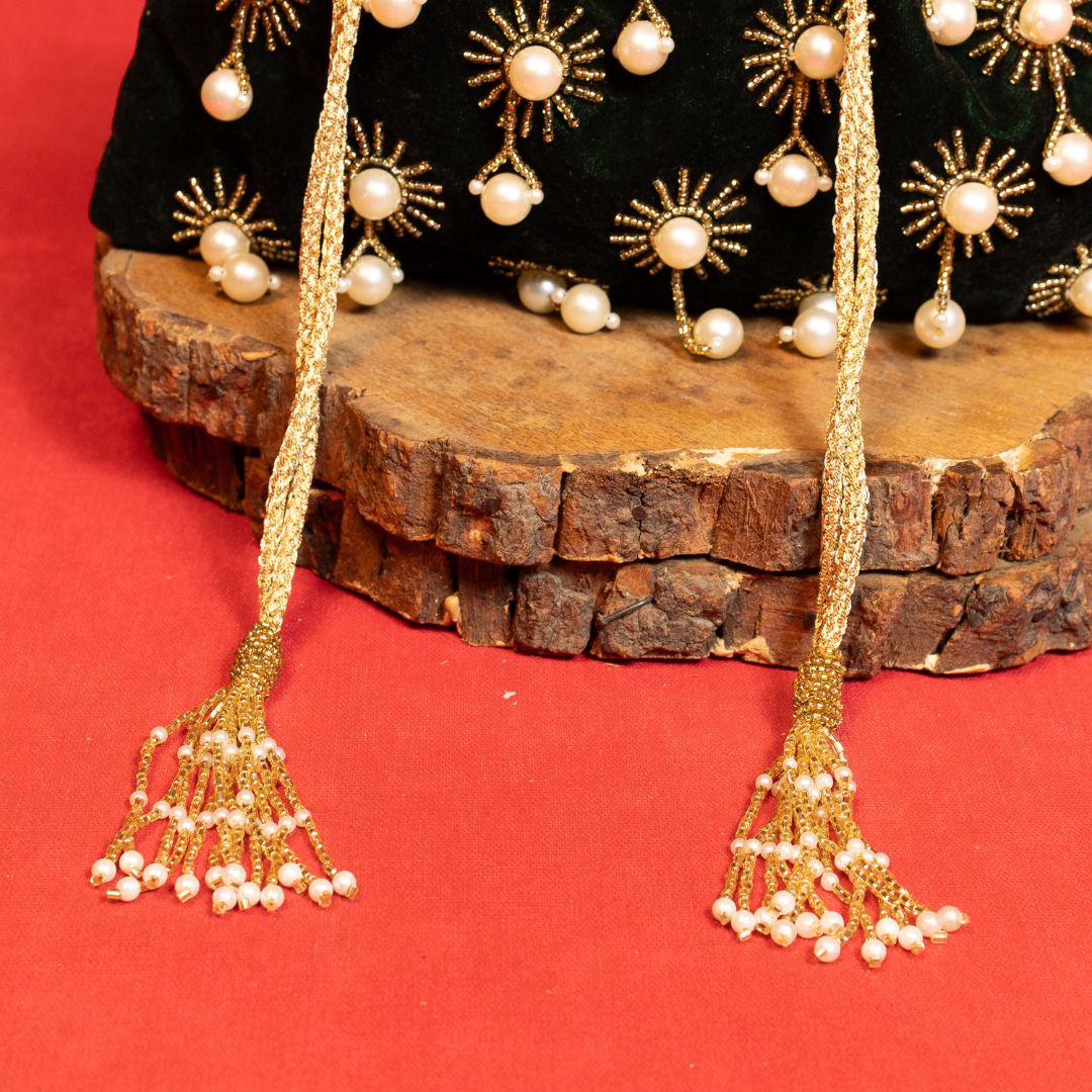 Padmini Bottle Green Potli