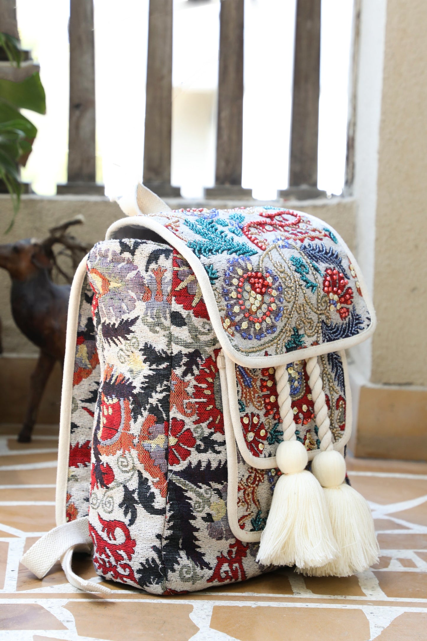 Bohai Floral Backpack