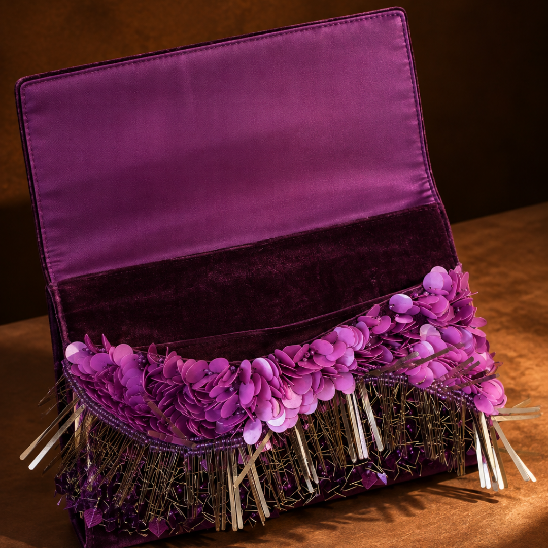 The Aria Handbag-Plum