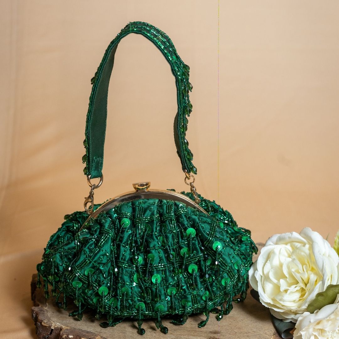 Tara Green Clutch
