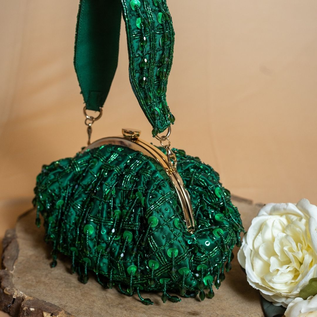 Tara Green Clutch
