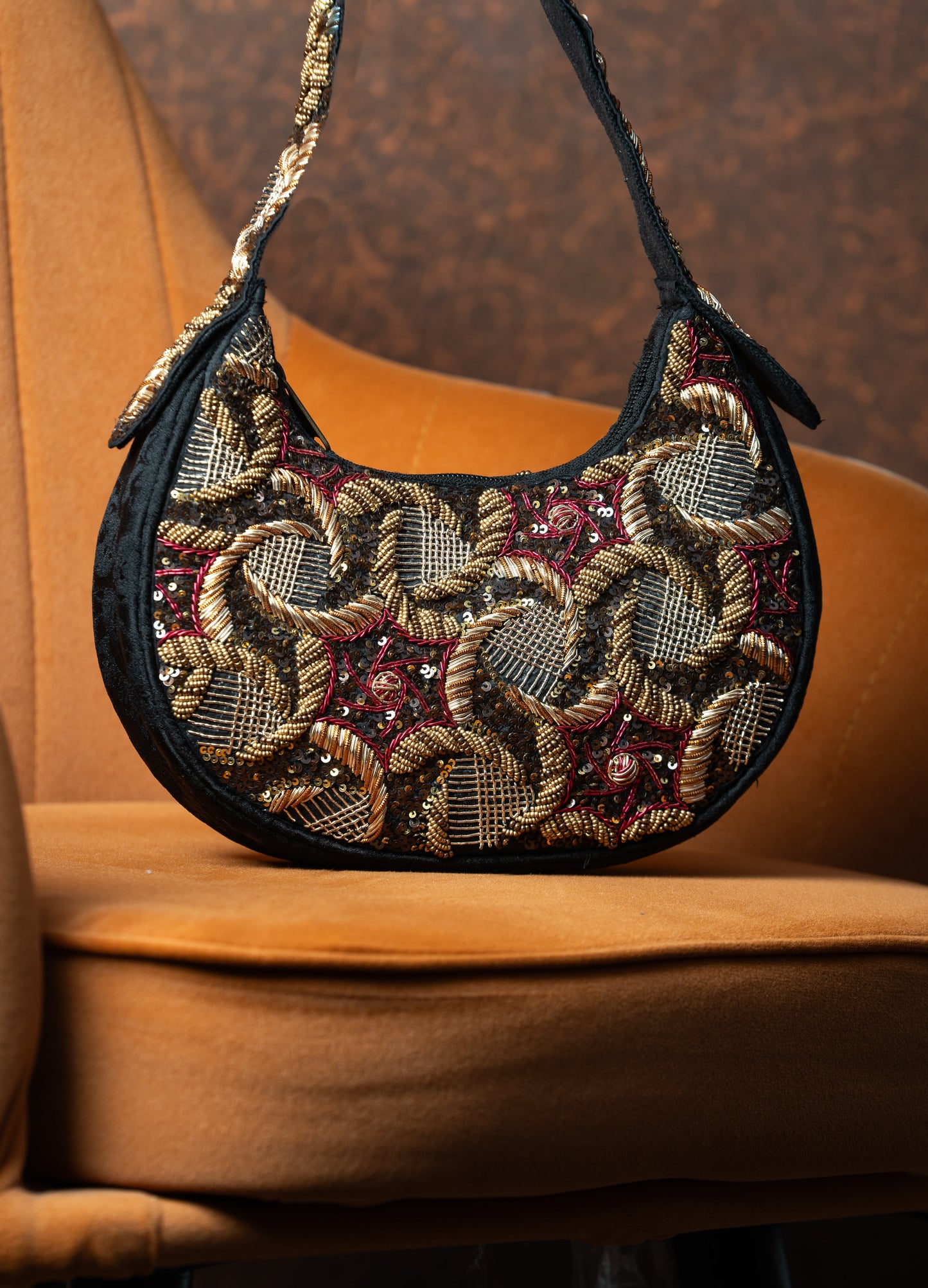 Juno Gold Embellish Handbag