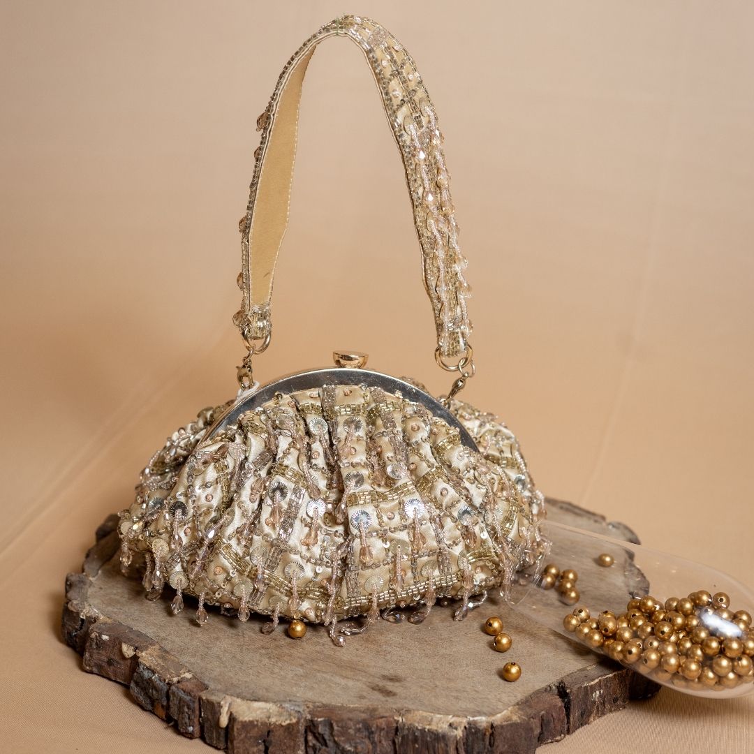 Tara Gold Clutch