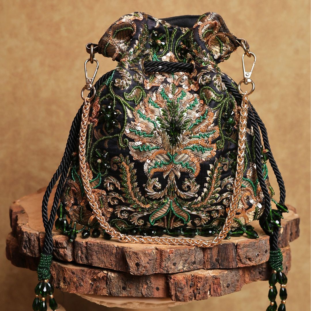 Vanamala  Green Potli