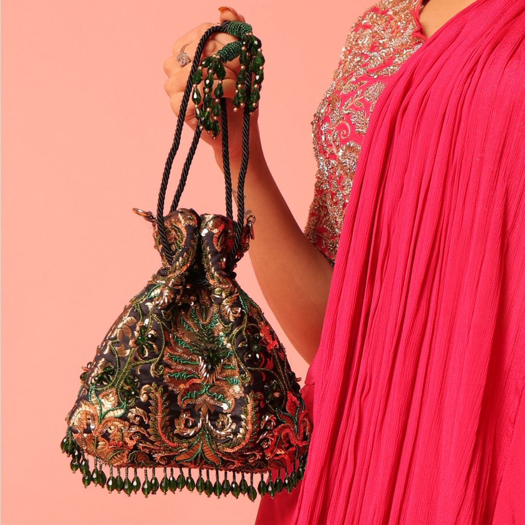 Vanamala  Green Potli