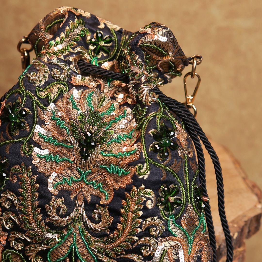 Vanamala  Green Potli