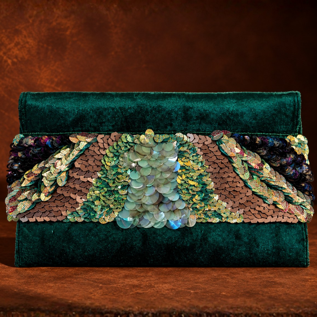 The Aria Handbag-Emerald