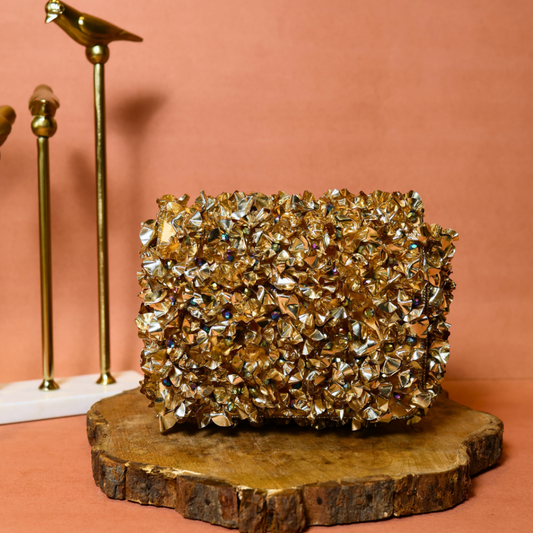 Golden Crater Clutch