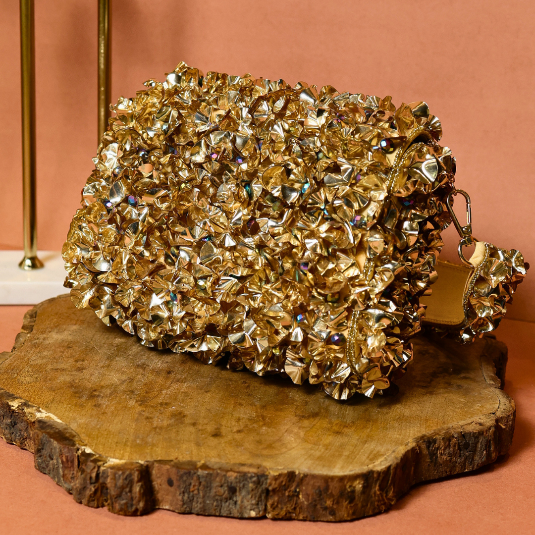 Golden Crater Clutch