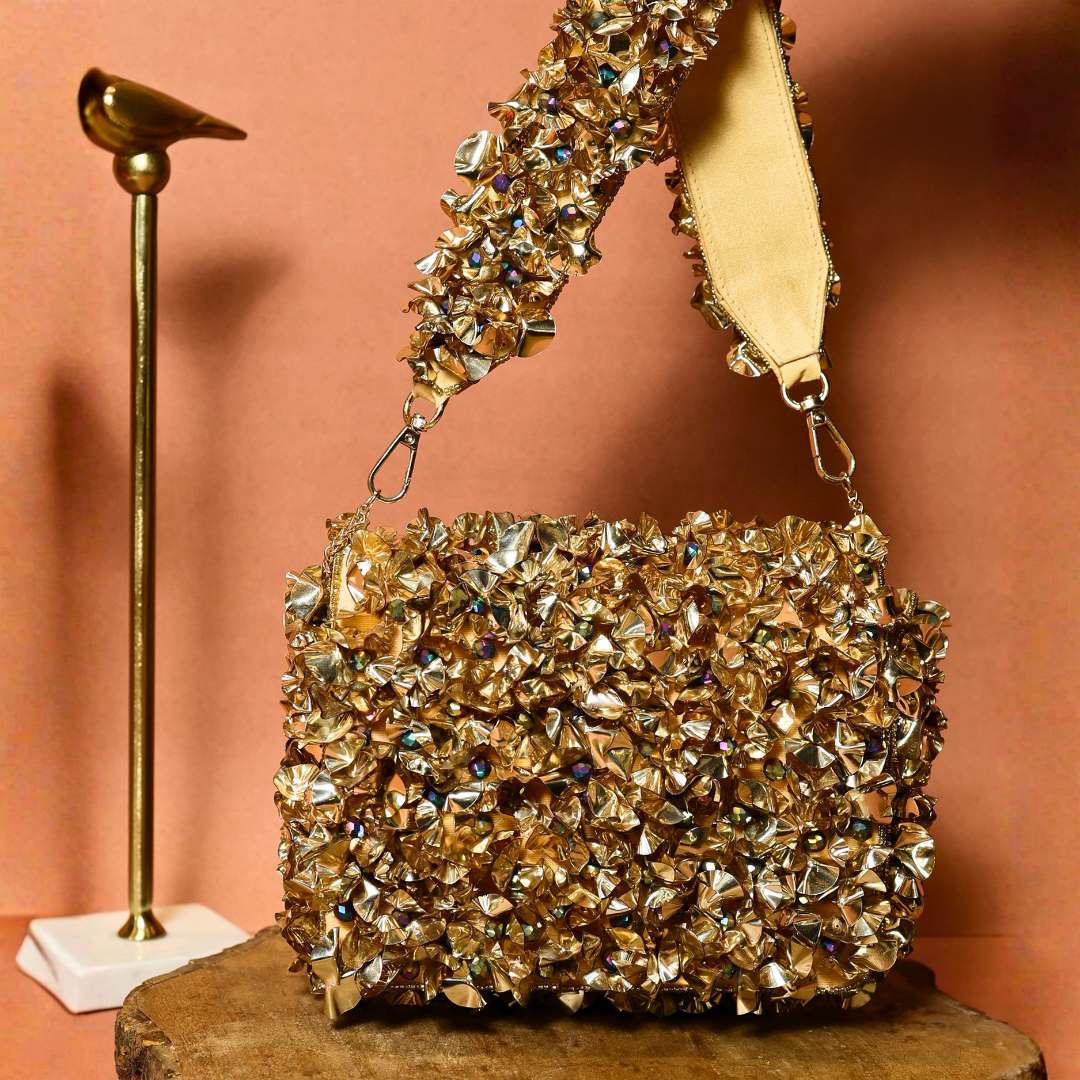 Golden Crater Clutch