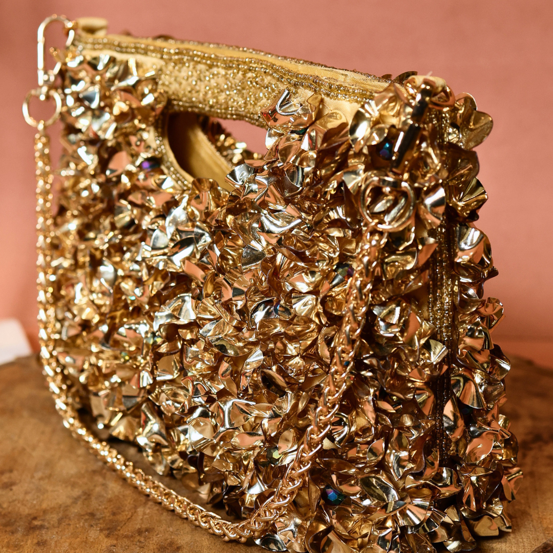 Golden Crater Handbag