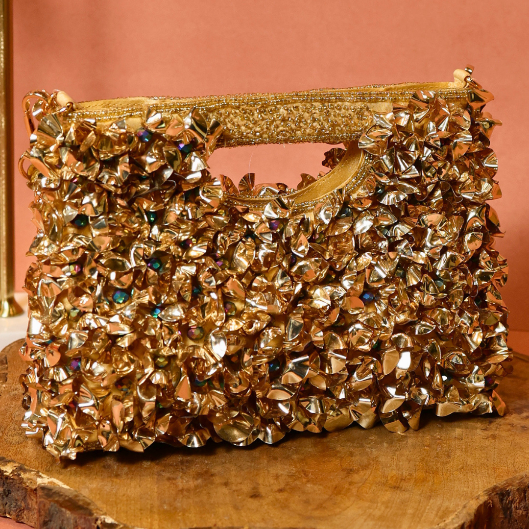 Golden Crater Handbag