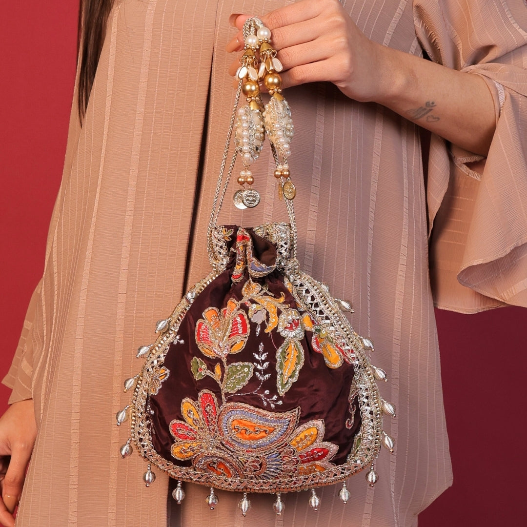 Mehfil Royale Brown Potli