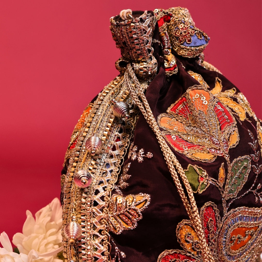 Mehfil Royale Brown Potli