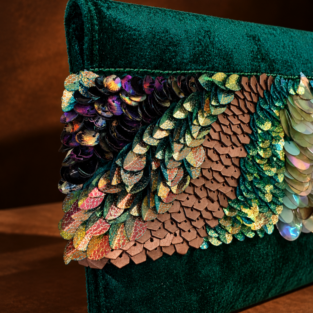 The Aria Handbag-Emerald