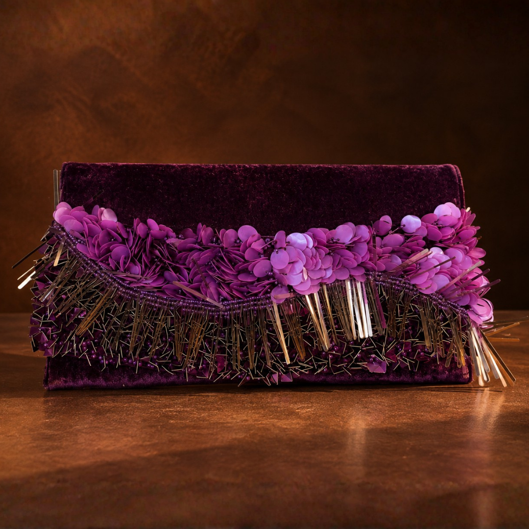 The Aria Handbag-Plum