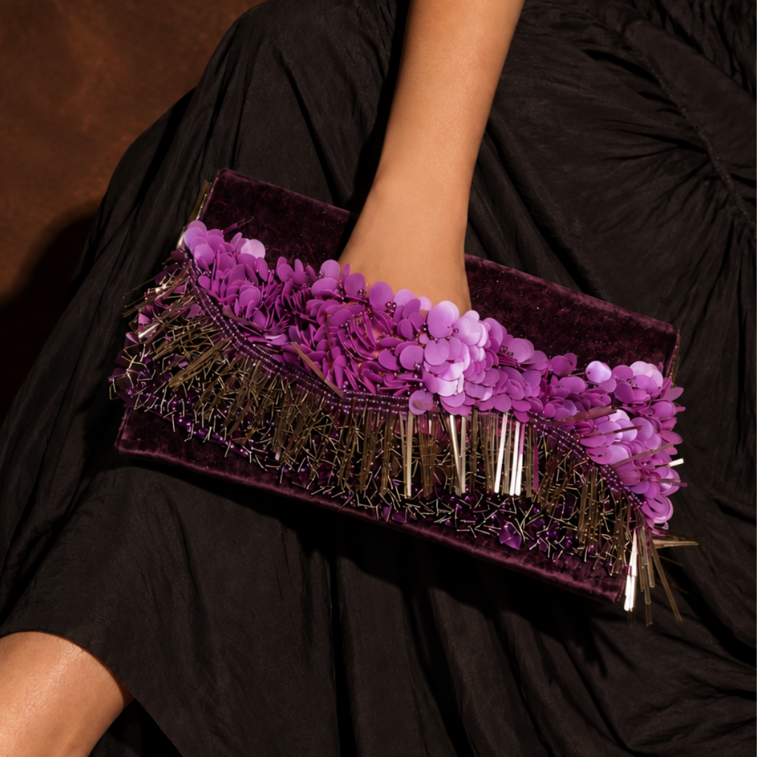 The Aria Handbag-Plum