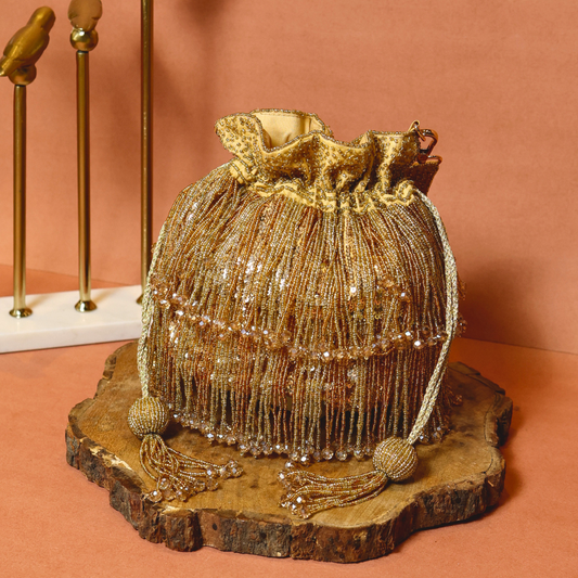Gold Shimmer Potli