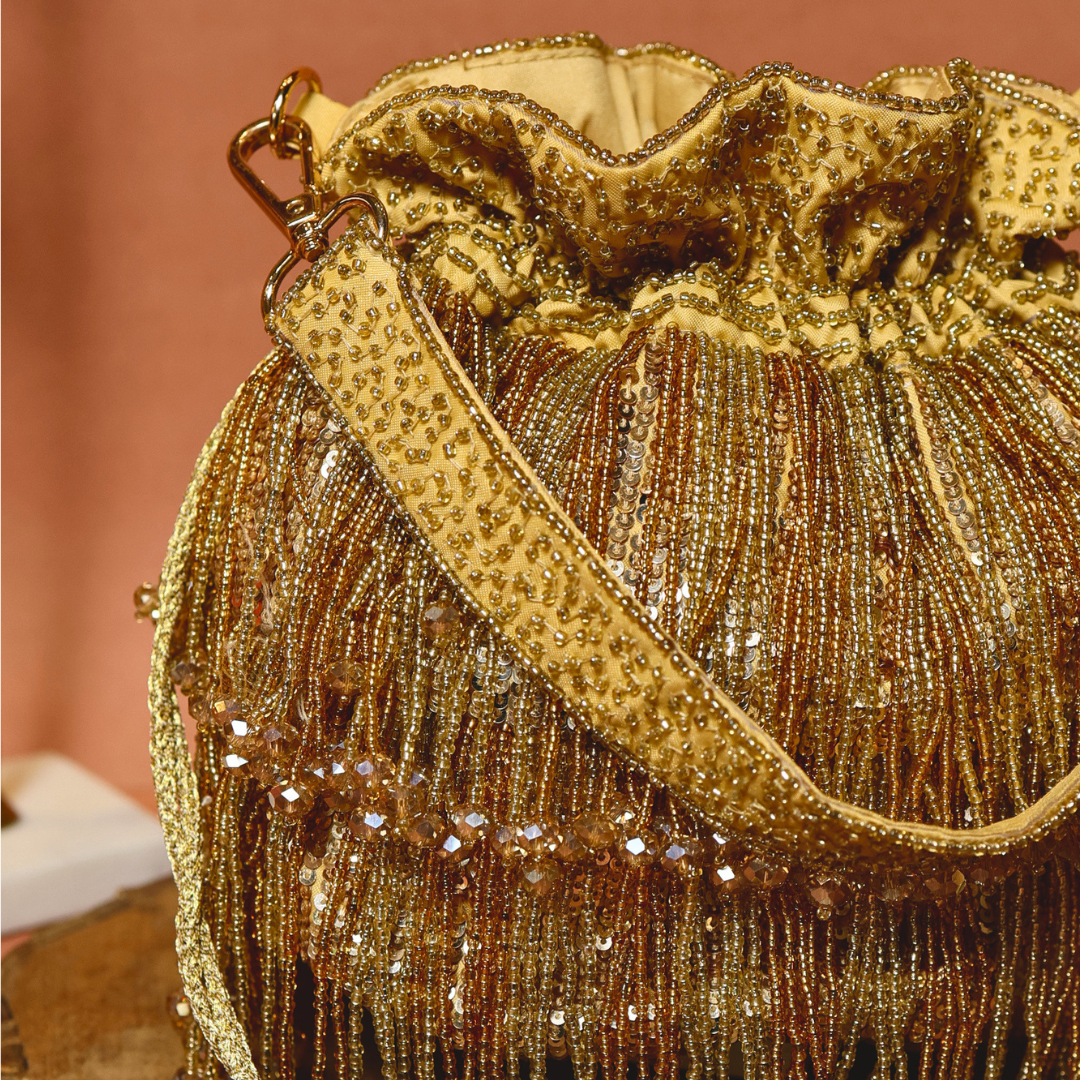 Gold Shimmer Potli