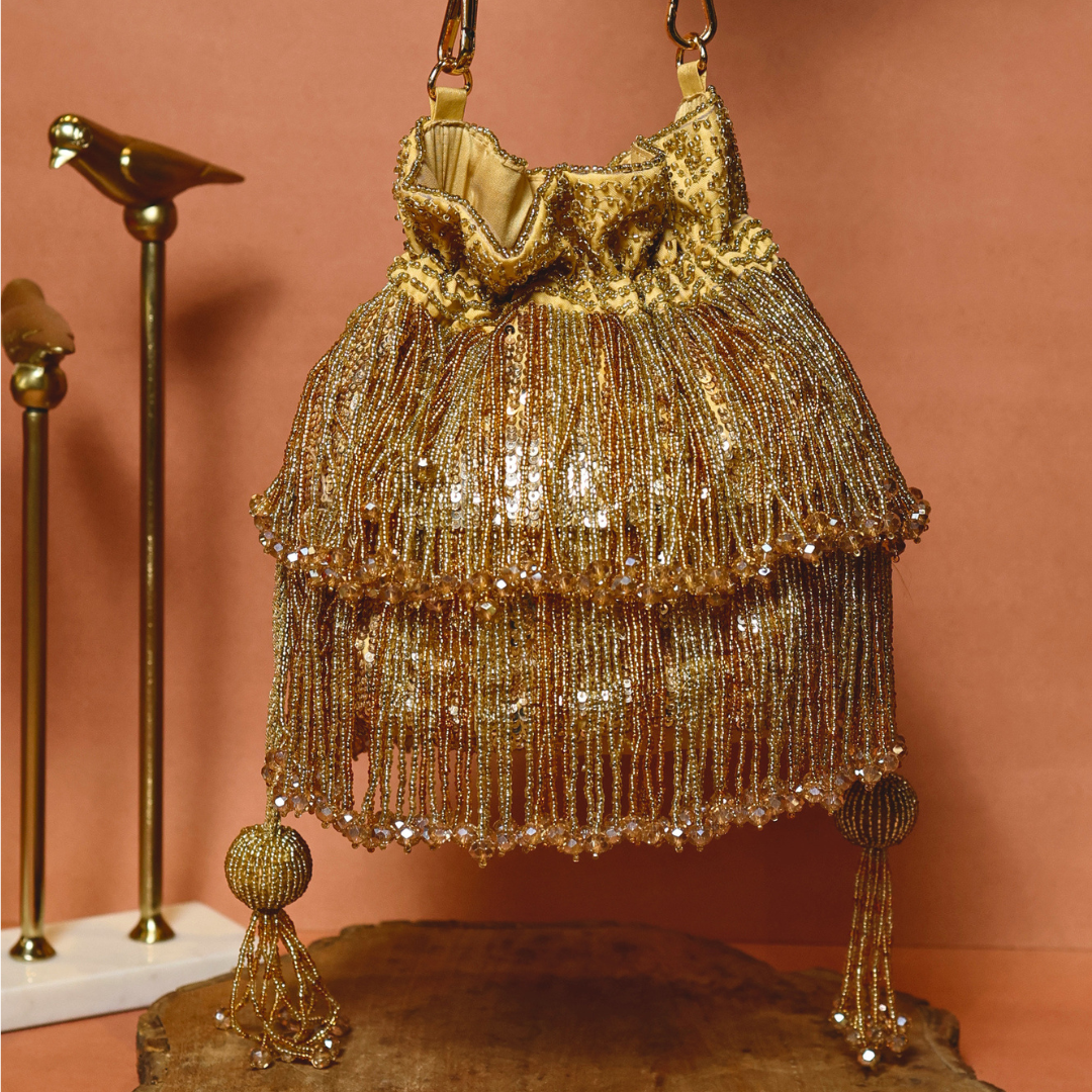 Gold Shimmer Potli