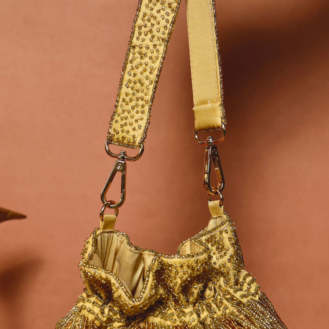 Gold Shimmer Potli