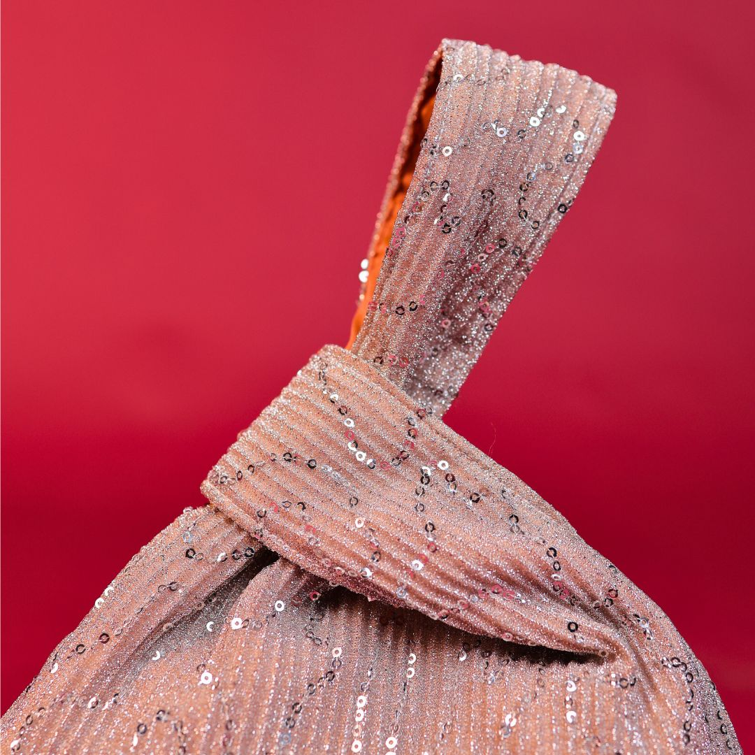 Ira Champagne Knot Bag