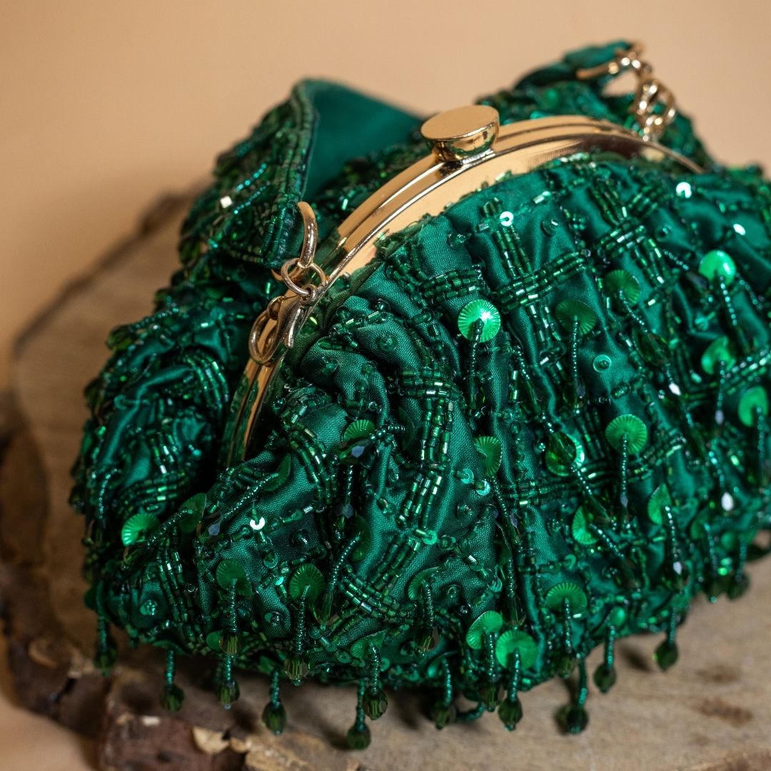Tara Green Clutch