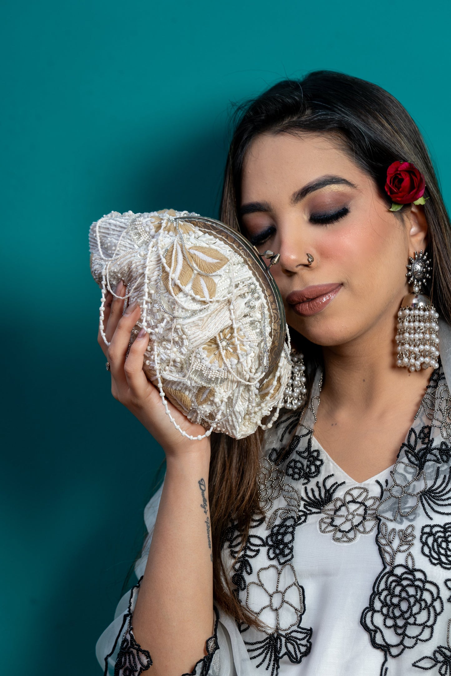 Rosalie Embellish Clutch