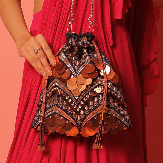 Taraaya Copper Potli