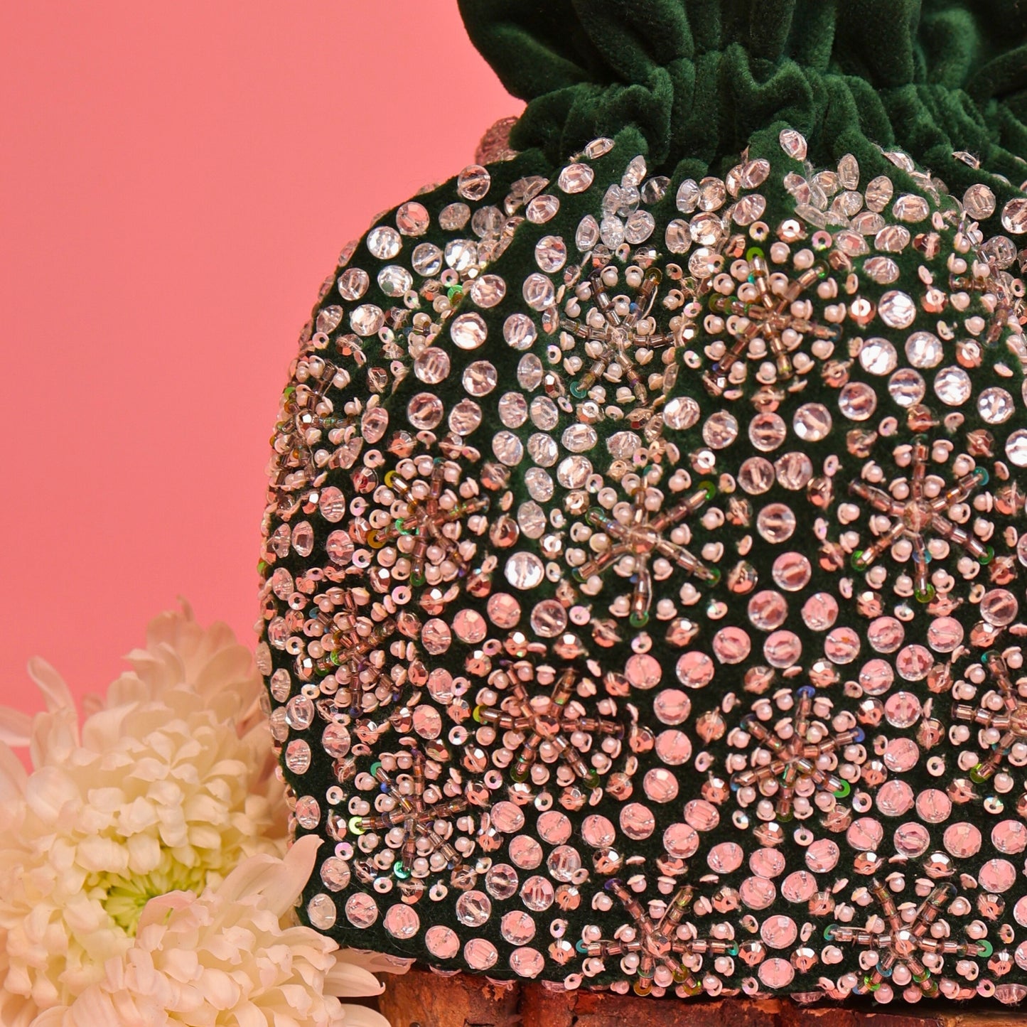 Emerald Noor Velvet Potli