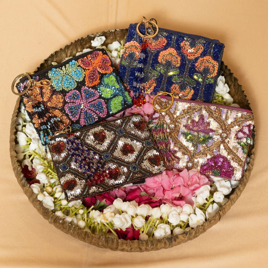GlamGlint Luxe Coin Pouch