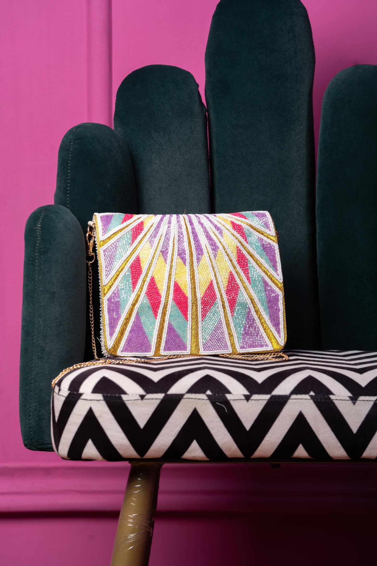 Candy Beaded Sling Bag